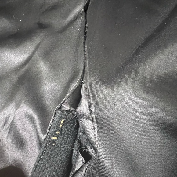 VTG Barron Anderson Black 100% Lambs Wool Overcoat - Picture 7 of 9